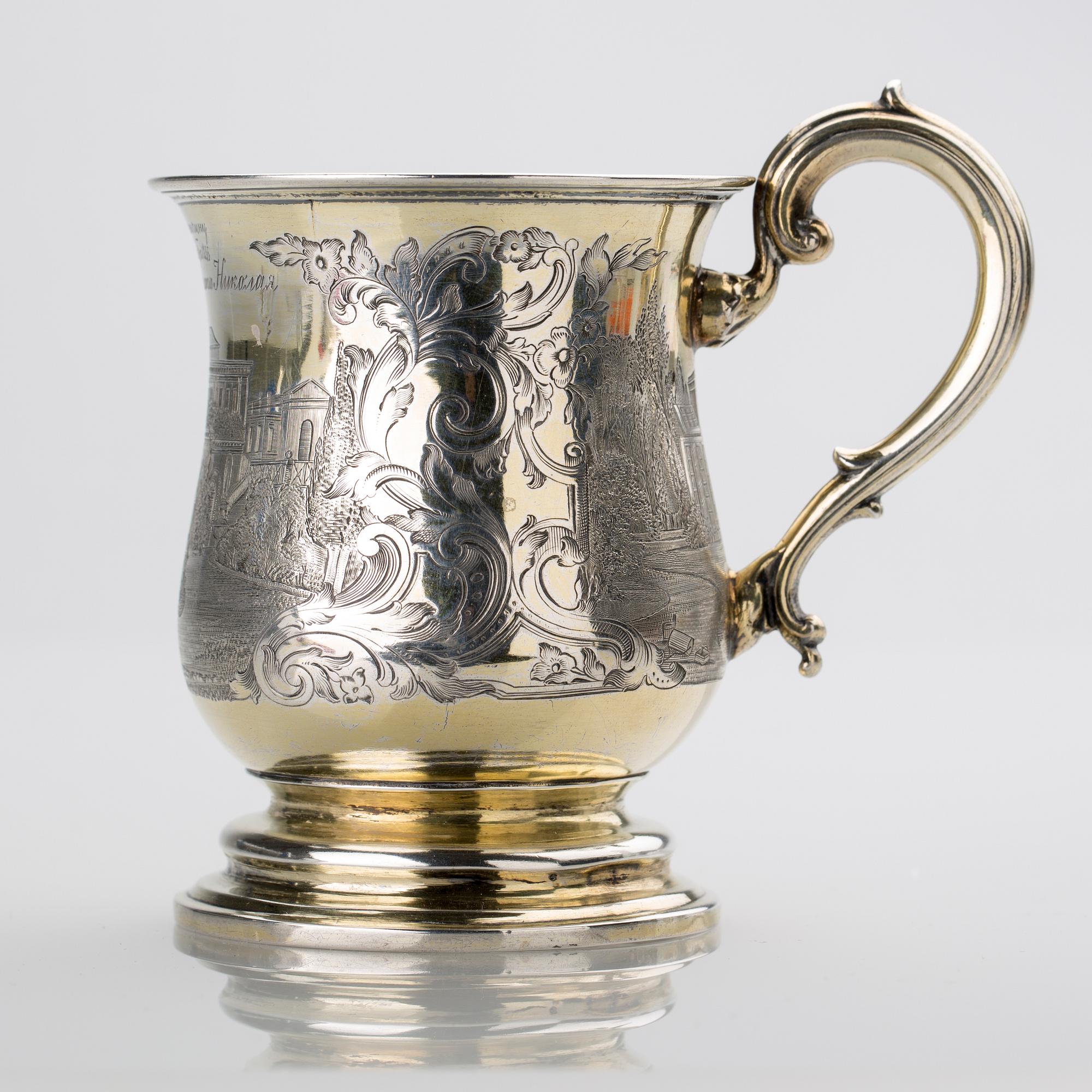 TEMUGG, silver. Ryssland, S:t Petersburg, 1847. Vikt ca 172.