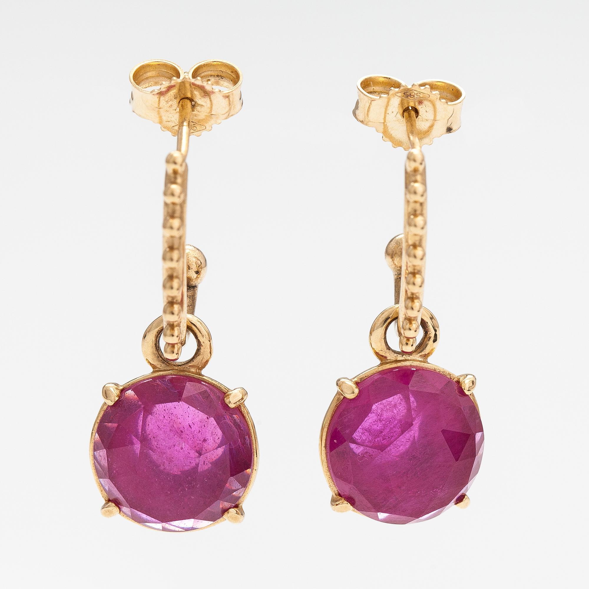 Ruby earrings pandora online