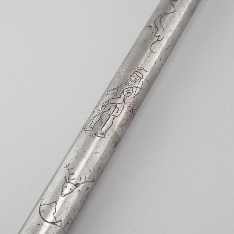 Two decorative axes, late 19th/early 20th century.