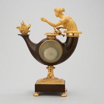 An Empire mantel clock by P. H. Beurling, master 1783.