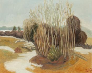 Rudolph Thygesen, Vårskog with melting snow.