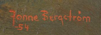 JONNE BERGSTRÖM, olja på duk, sign o dat -54.