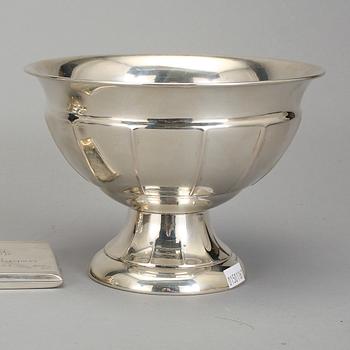 PARTI SILVER, 7 delar. Bl a GAB Stockholm 1966. Totalvikt ca 986 g.