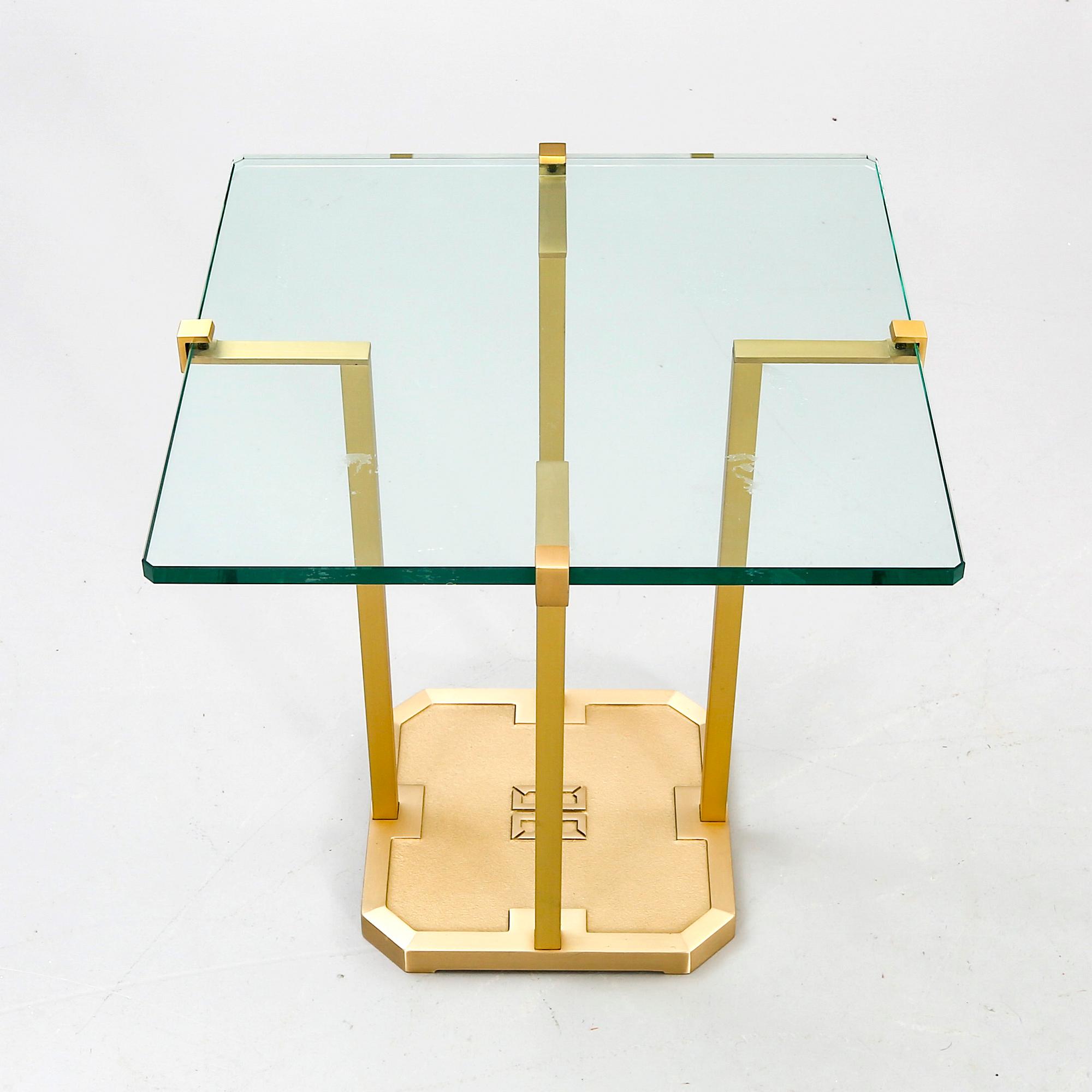 Peter Ghyczy side table later part of the 20th century.