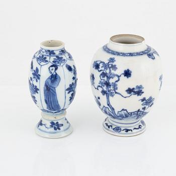Parti porslin, 17 delar, Kina, 1700-1800-tal.