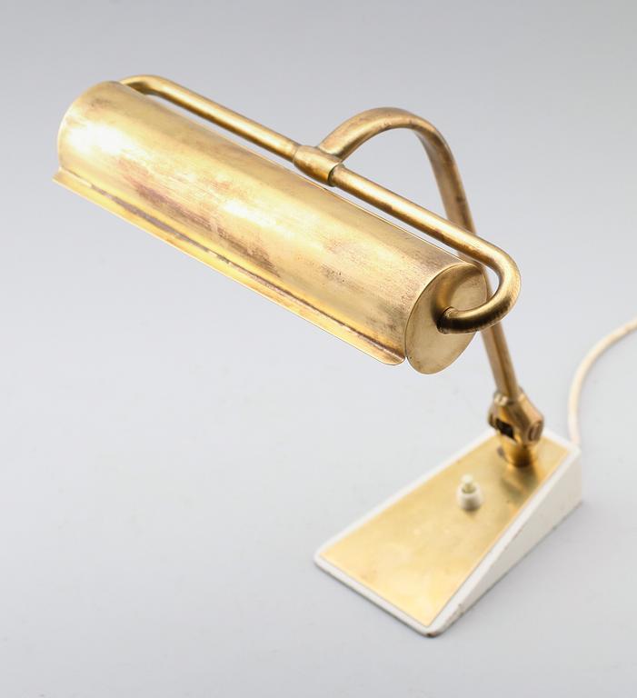 BORDSLAMPA, mässing, Borén, Borås, 1900-talets andra hälft.
