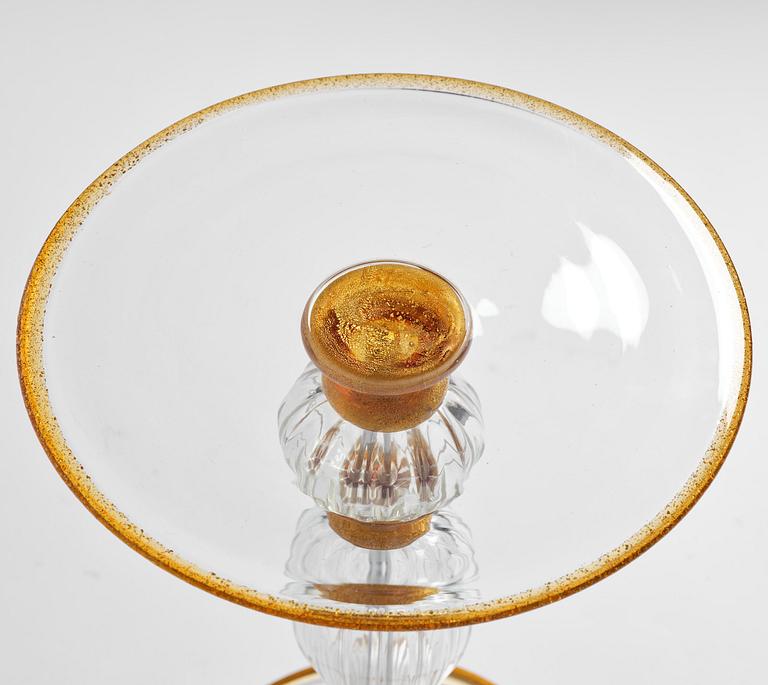 A glass side table, glass, Murano, Italy, 1995.