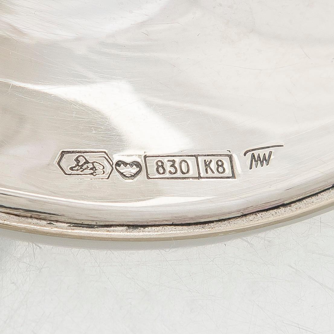 Tapio Wirkkala, kynttilänjalkoja, 3 kpl, "Trumpetti", Kultakeskus Hämeenlinna 1984-1988.