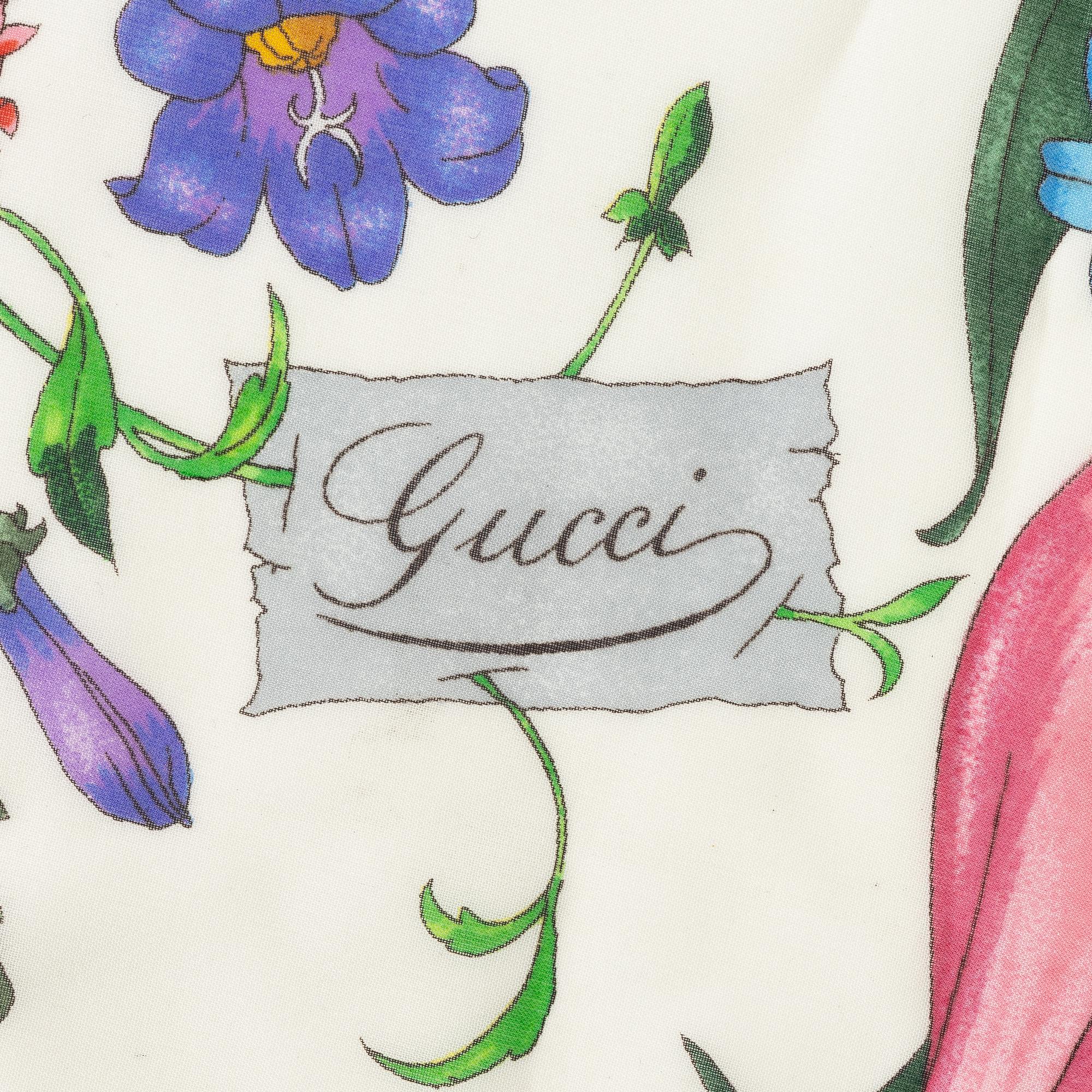 Gucci, scarf, "Flora", vintage.