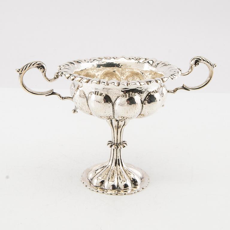 George Nathan and Ridley Hayes silver goblet on foot, Chester, England, circa 1900.