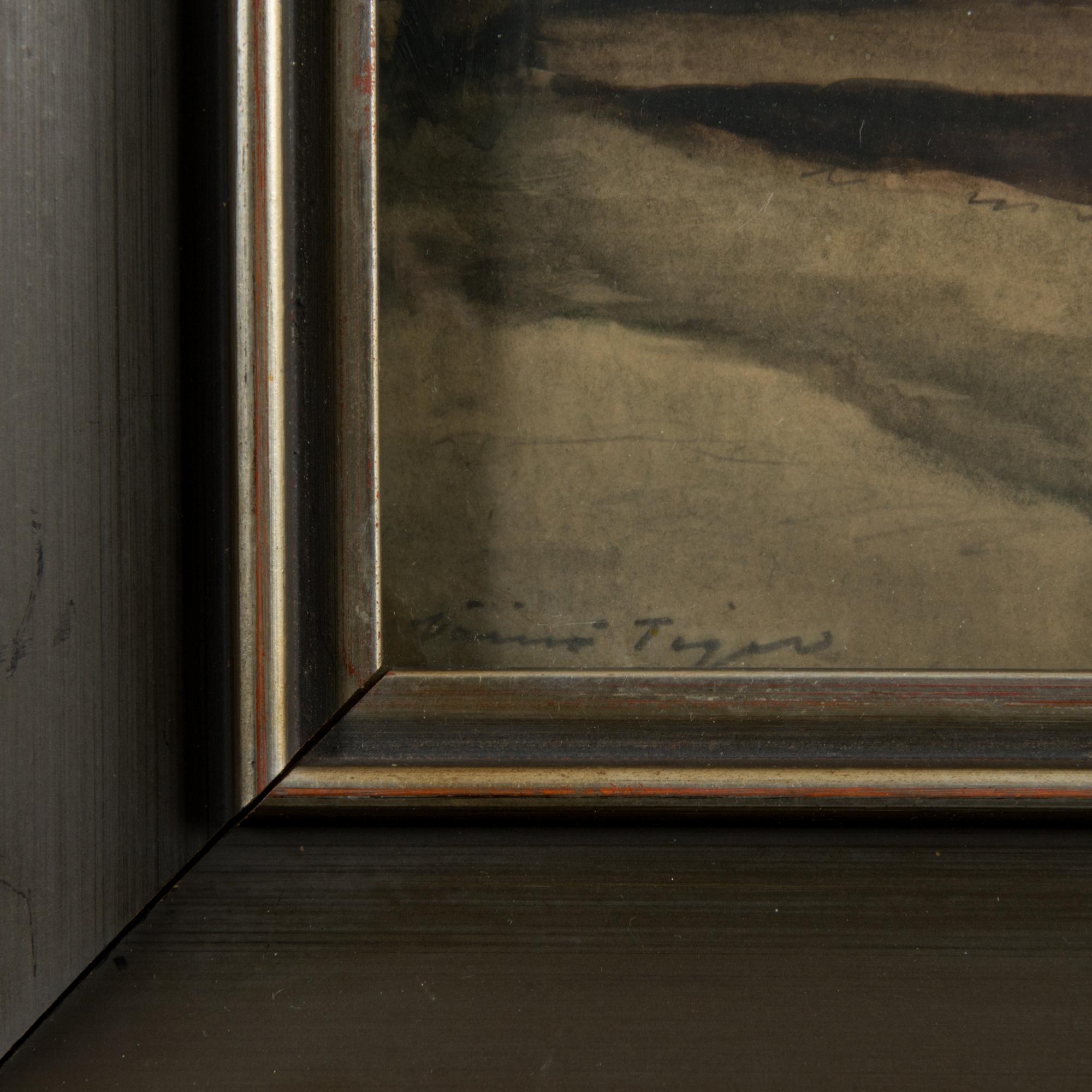 VÄINÖ TIGER, vesiväri, signeerattu ja päivätty -31.