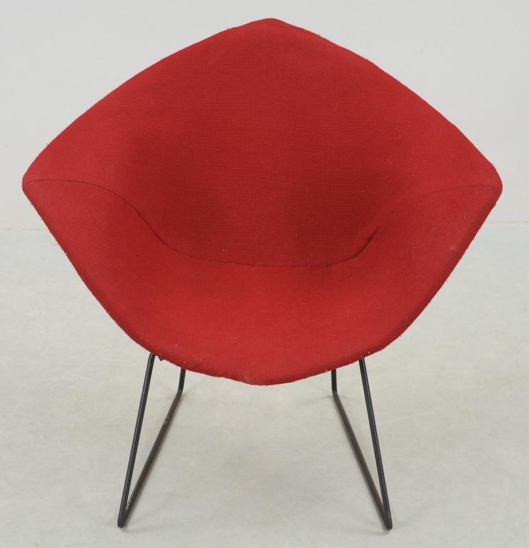 FÅTÖLJ, "Diamond chair" Harry Bertoia. 1900-talets andra hälft.