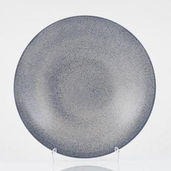 Per Hammarström, a stoneware dish, signed and dated 1987.