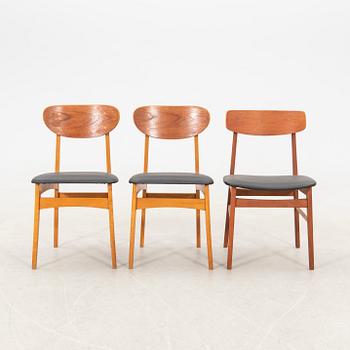 Chairs 3 pcs mid-20th century.