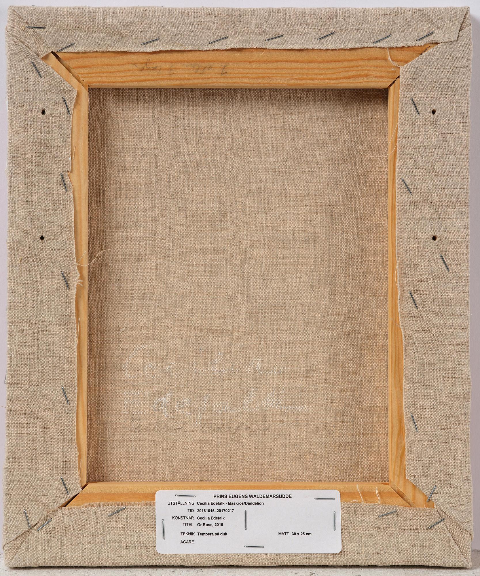 Cecilia Edefalk, "Or Rose".