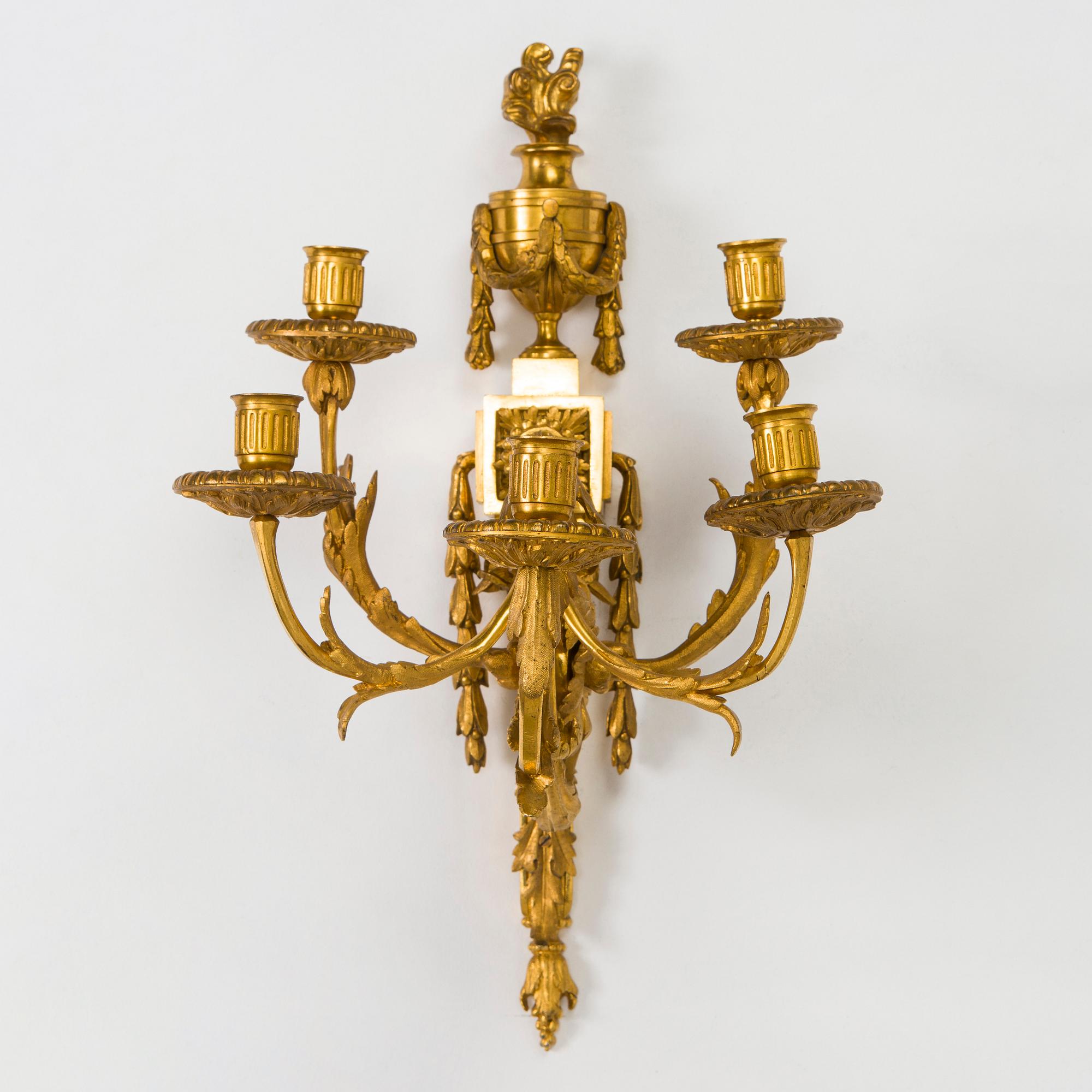 Applique, Louis XVI, kring 1780, sannolikt Paris.