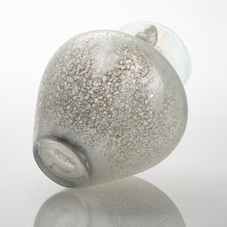 Maljakko, lasia, scavo-tekniikka, Seguso, Murano 1900-luvun loppupuoli.