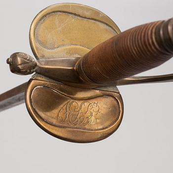 A 1796 Pattern British Infantry Officer's Sword.