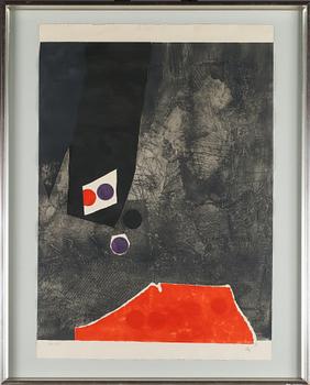 ANTONI CLAVÉ, carborundometsning, signerad och daterad 72/75.