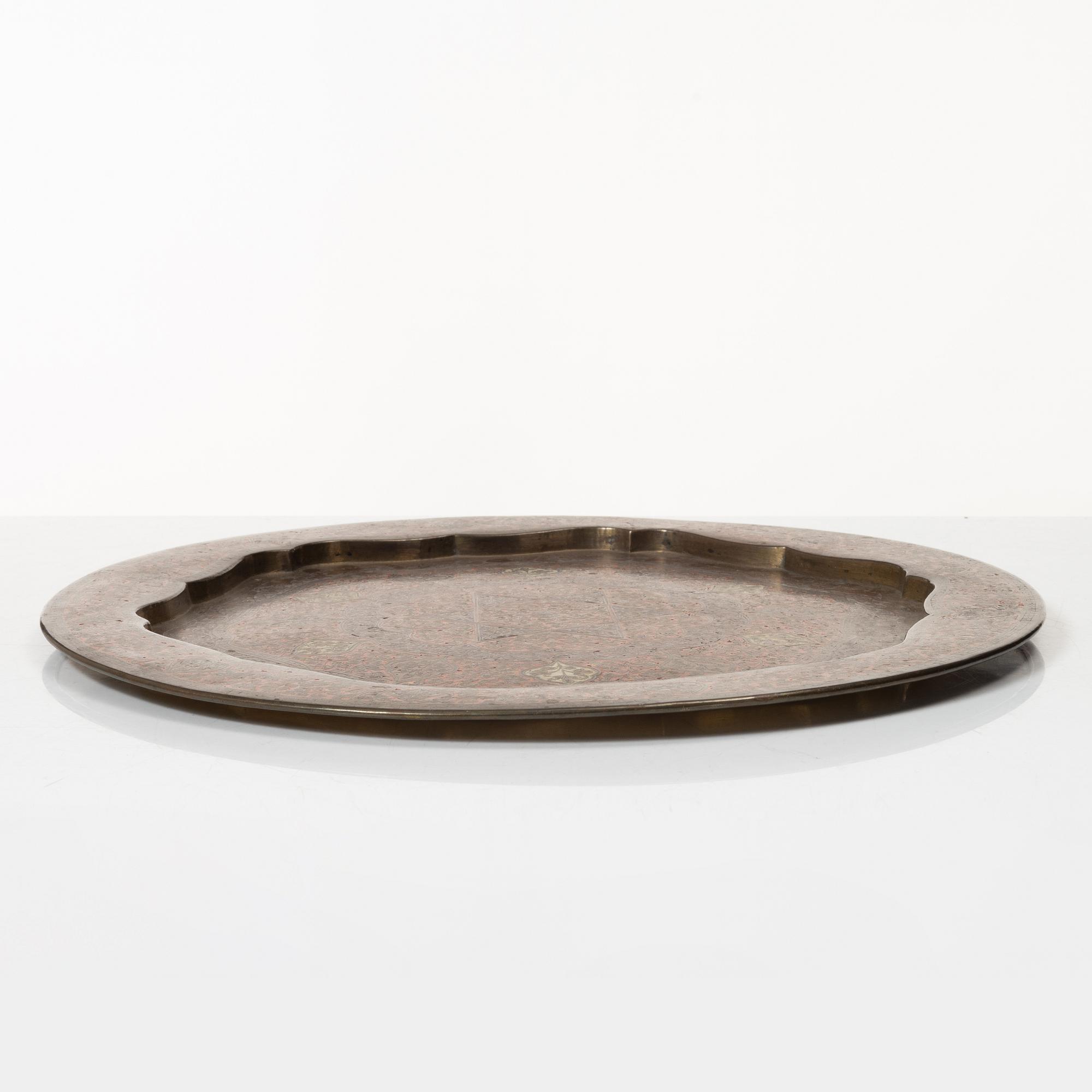 Fat, silver and enamelled copper, Kashmir, north India, circa 1900.