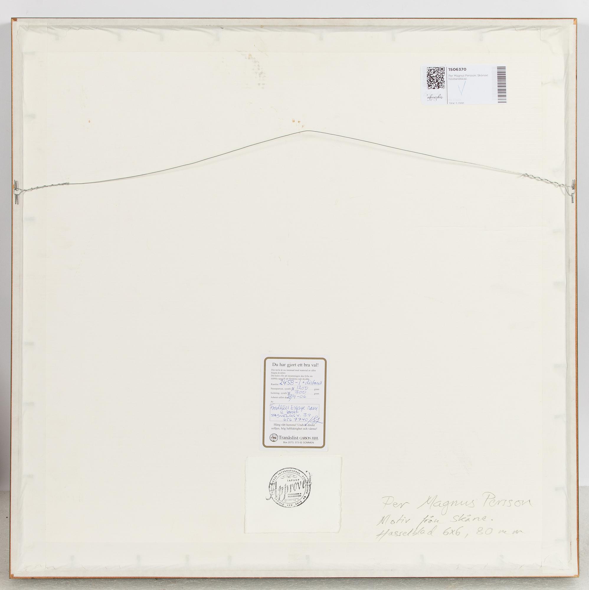 Per Magnus Persson, Skånskt höstlandskap.