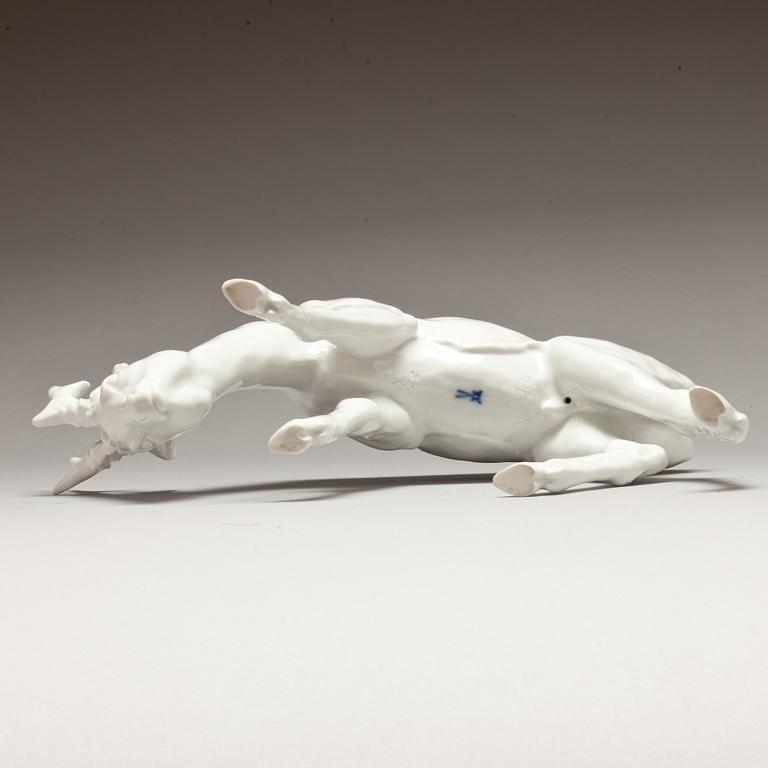 FIGURIN, porslin. Meissen Weiss.