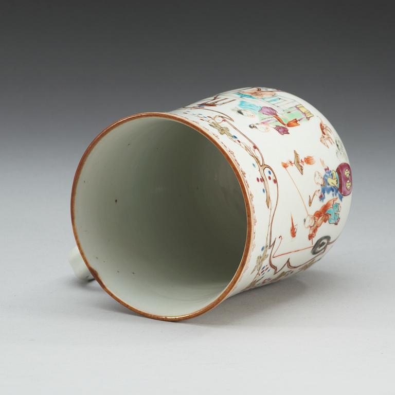 MUGG, kompaniporslin. Qing dynastin, Qianlong (1736-95).