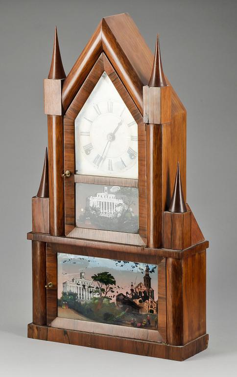 BORDSPENDYL, Elisha Manross USA, 1800-talets mitt.