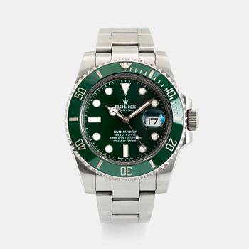 Rolex, Submariner, "Hulk", wristwatch, 40 mm.