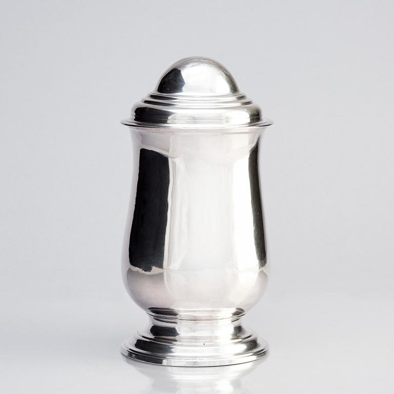 Dryckeskanna, silver, London 1775, möjligen av William Bennet.