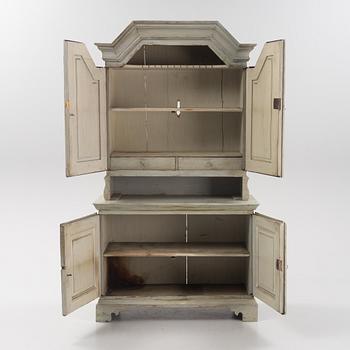 A painted cabinet, 19th Century.