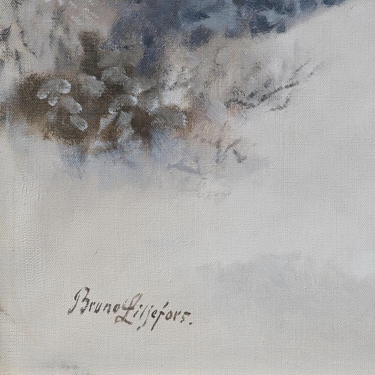 Bruno Liljefors, Fox in a winter landscape.
