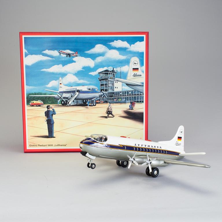 A Schuco airplane "Elektro Radian 5600 Lufthansa" Germany 2005.