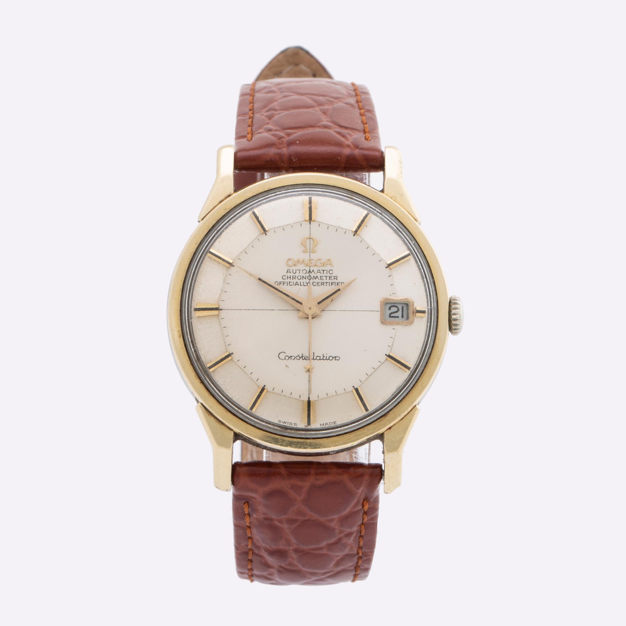 OMEGA, Constellation, Chronometer, "Pie-Pan", wristwatch, 34 mm.