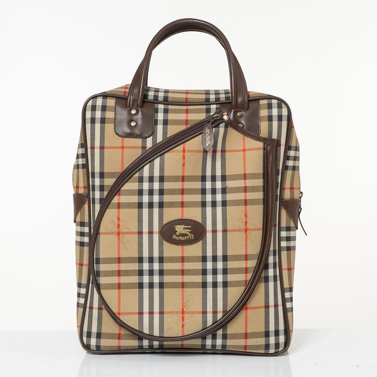 Burberry, a tennis bag.