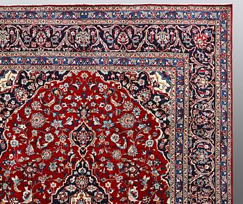 A carpet, Mashad, ca 346 x 248 cm.