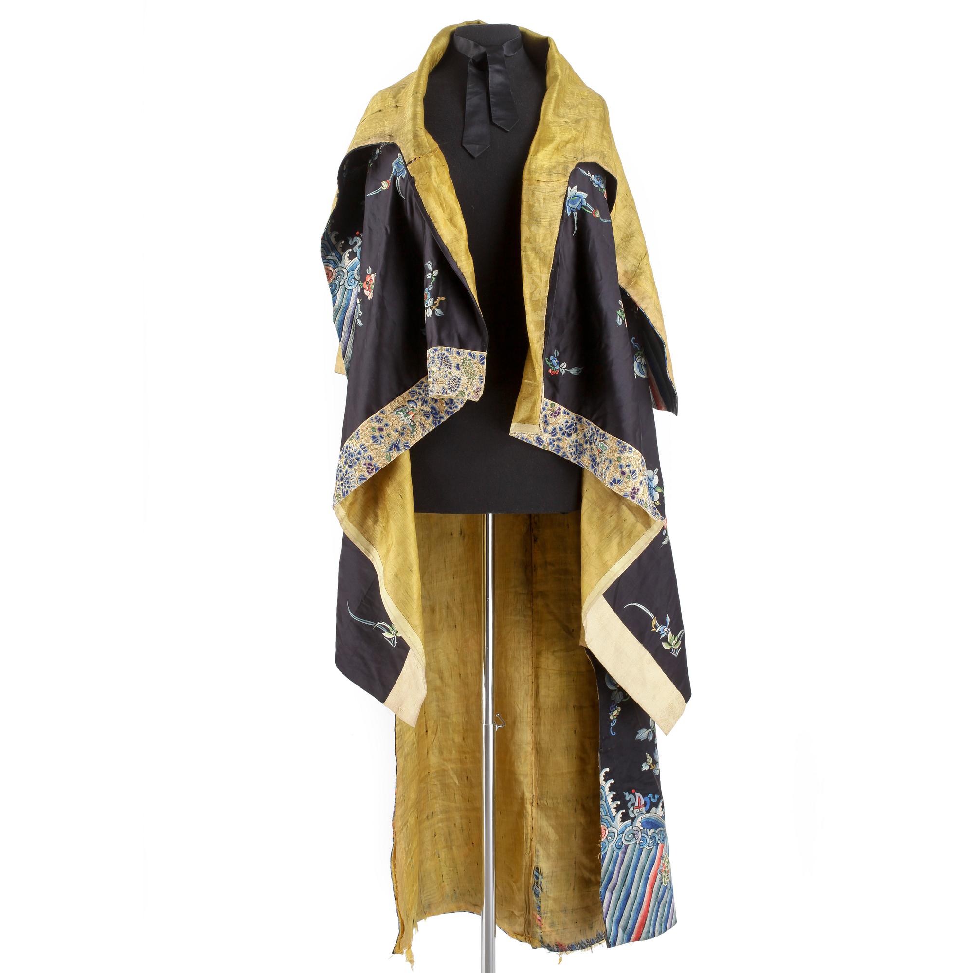 KIMONO, sidenbroderi, Kina.