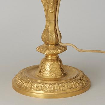 A pair of ormolu table lamps second half of the 19th century.