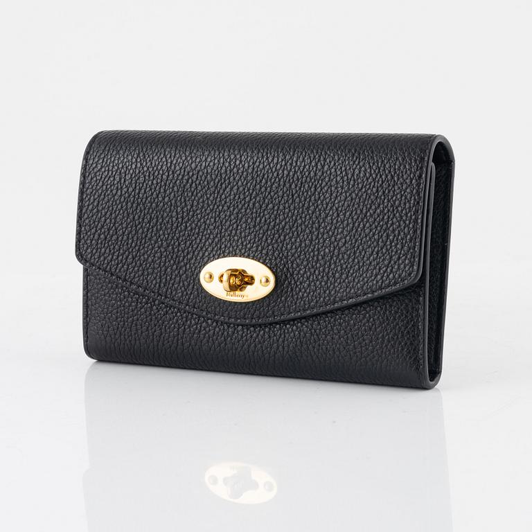 Mulberry, a black leather 'Darley' wallet, 2020.