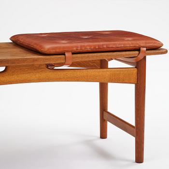 Børge Mogensen, a rare oak bench, cabinetmaker Erhard Rasmussen, Denmark, 1950s.
