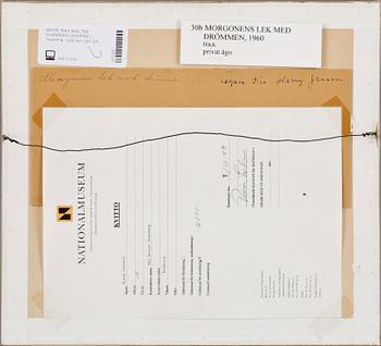 MAX WALTER SVANBERG, bläck, sign och dat -60.