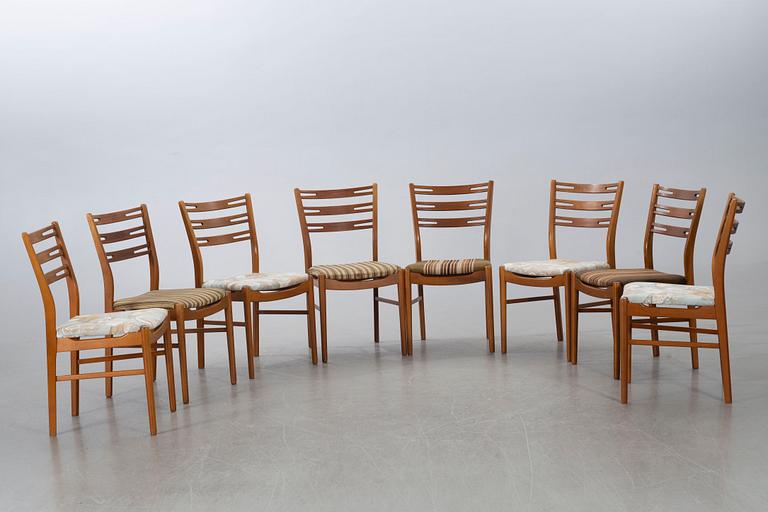 A set of eight chairs "Della" by IKEA, 1960's.