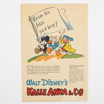 Serietidningar, "Kalle Anka & Co", 14 st, komplett årgång 1950.