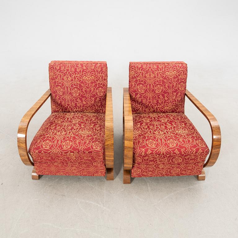 Fåtöljer, ett par, Art Deco, 1900-talets första hälft.