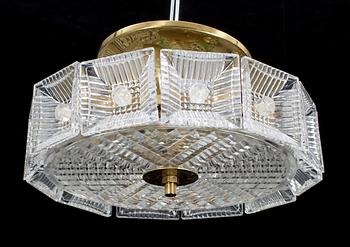 TAKPLAFOND, Carl Fagerlund, Orrefors, 1900-talets andra hälft. Höjd 15 cm.