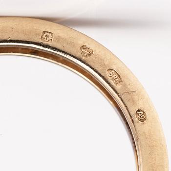 A 14K gold ring with diamonds ca. 0.21 ct in total. Timantttiset, Helsinki 2002.