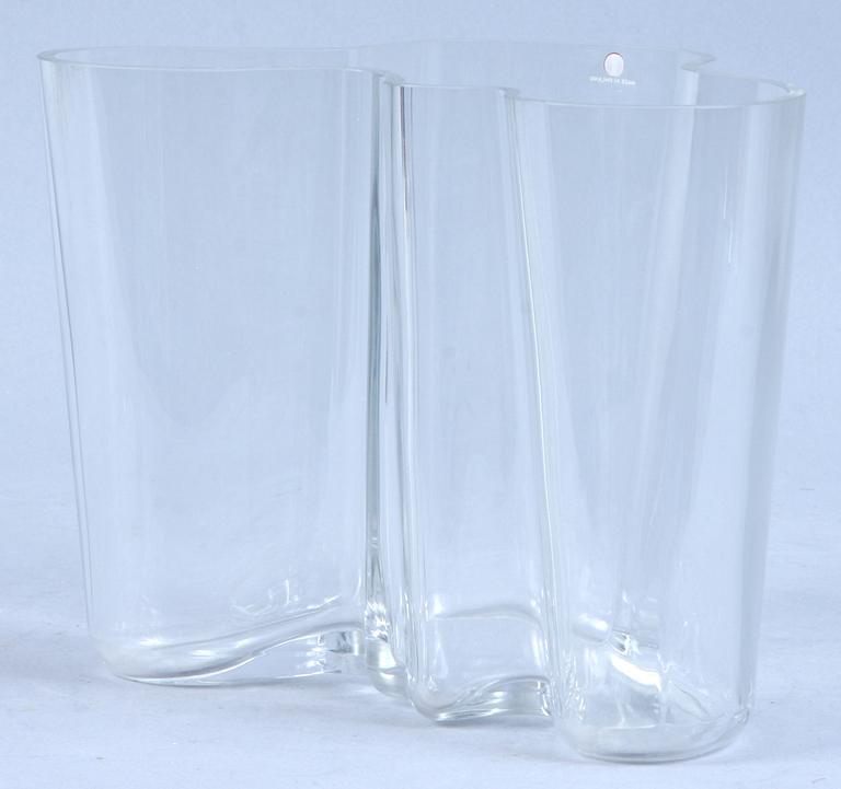 VAS, "Savoy", glas, Alvar Aalto, Iittala, modellen formgiven 1936.