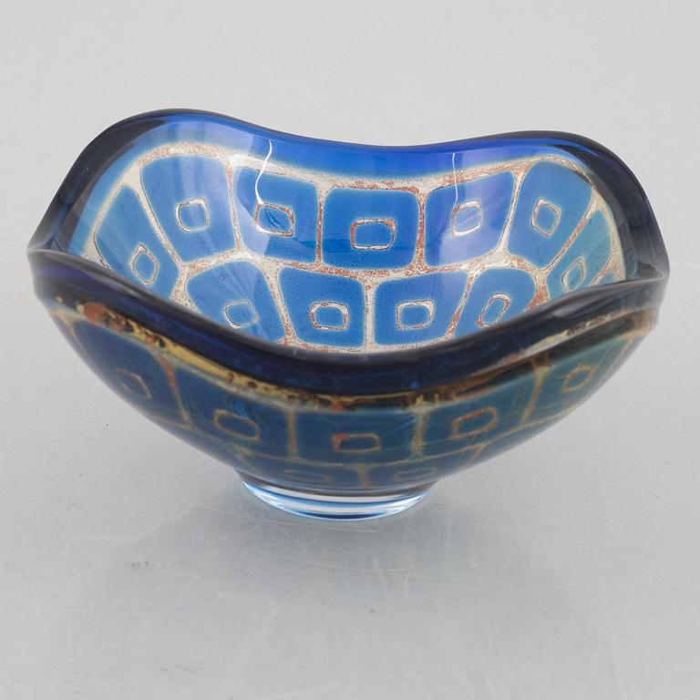 Sven Palmqvist, a "ravenna" glass bowl, Orrefors 1965.