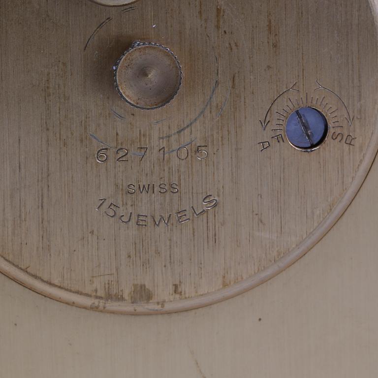 An Imhof table clock, later part of the 20th century.