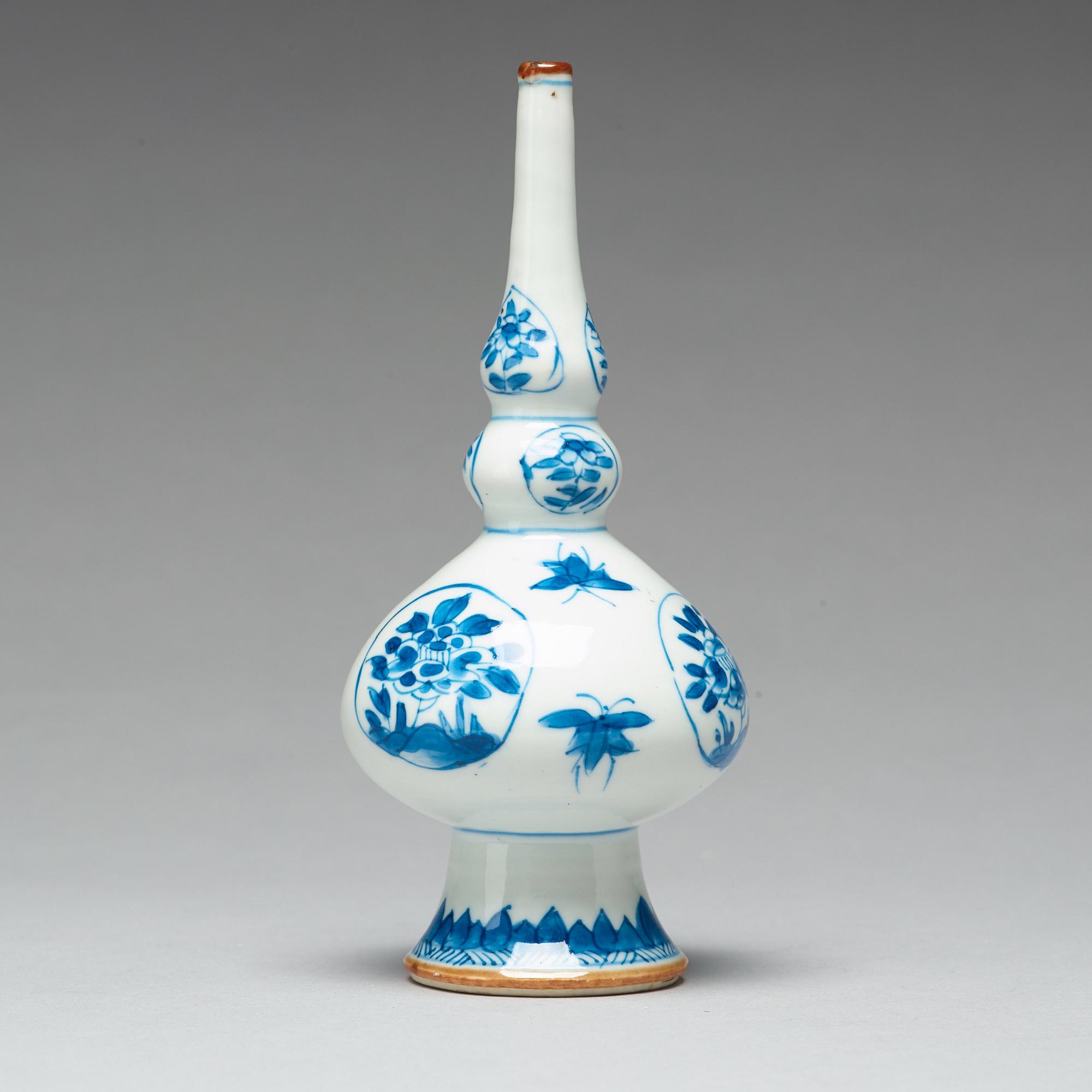 VATTENDROPPARE, porslin. Qingdynastin, Kangxi (1662-1722).